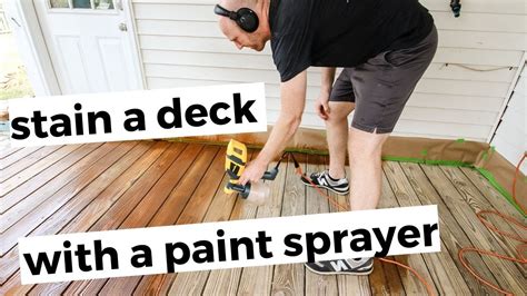 How to Spray Stain a Deck: A Symphony of Chaos and Order